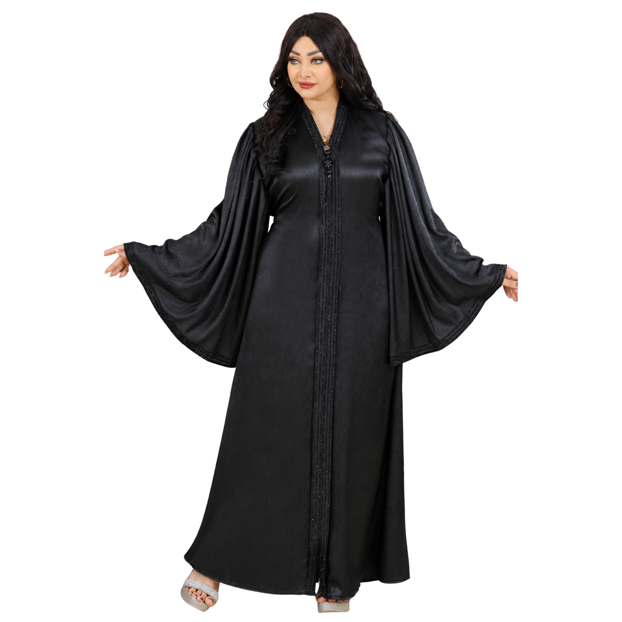 عباية السمو الخليجية – Black Royal Abaya