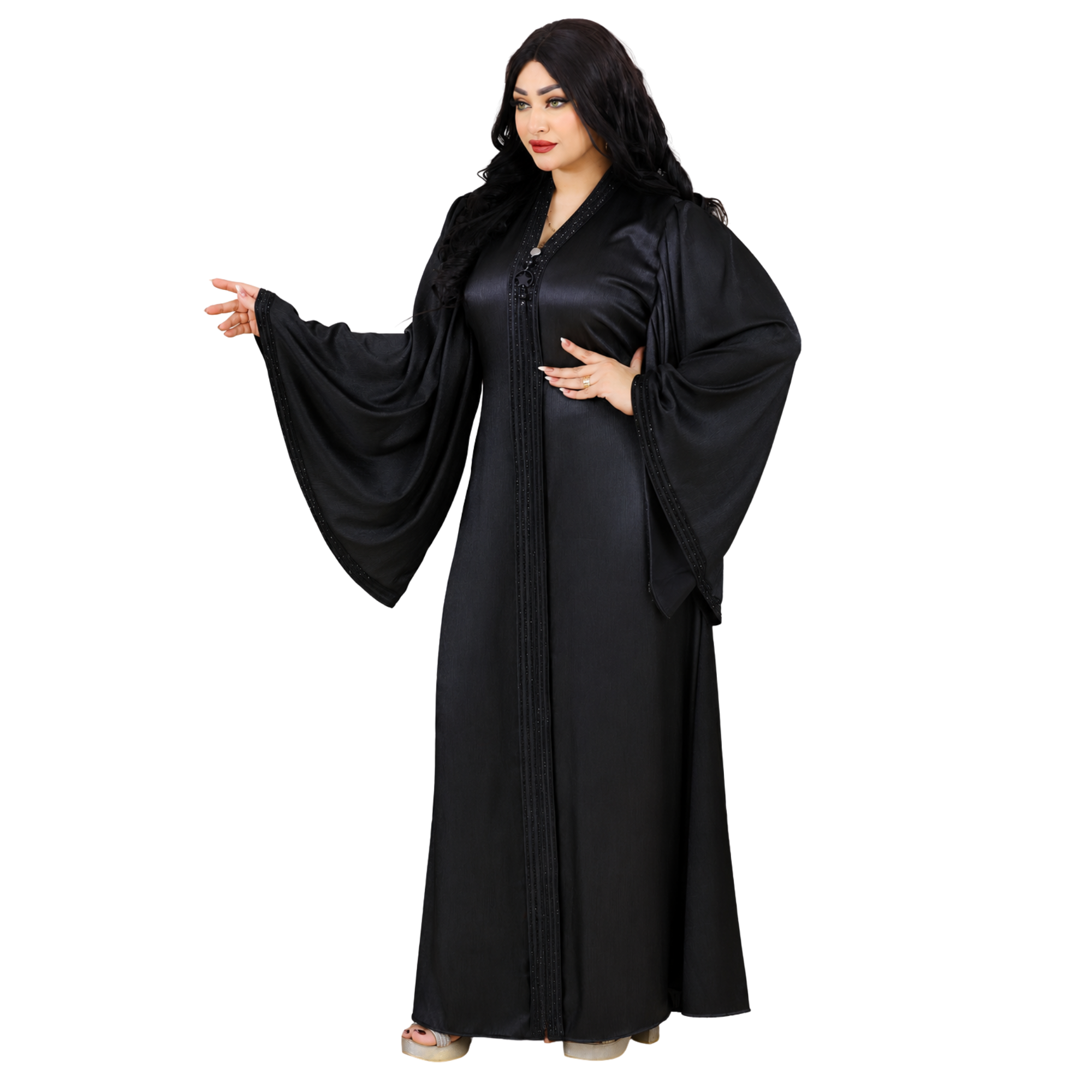 عباية السمو الخليجية – Black Royal Abaya