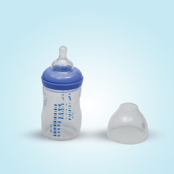 4 U Baby feeding bottle(without handle)+new nipple M size) 180ml